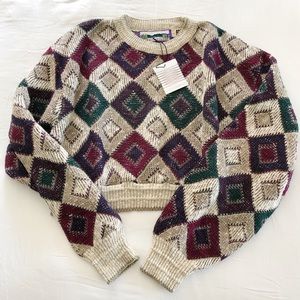 Urban Renewal Remade Fair Isle Cropped Sweater